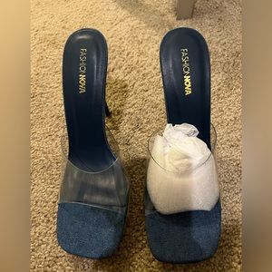 Jean sandals